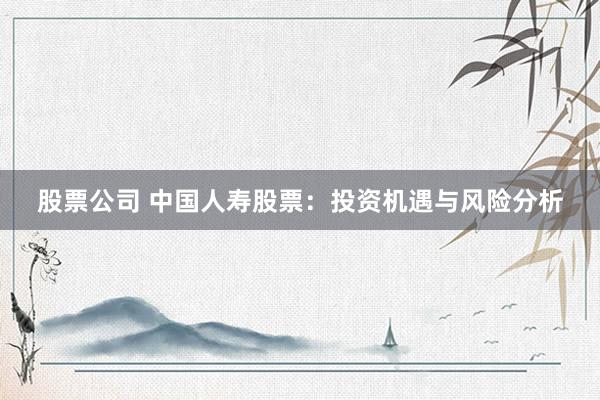股票公司 中国人寿股票：投资机遇与风险分析